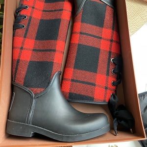 Coach fleece Rainboots
